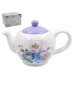 Чайник Lavenir "Сиреневый букет" 950 мл, 23,5*13,5*14,6 см HC700-P85 доломит
