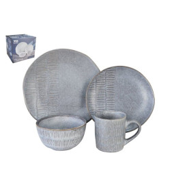 Столовый набор (16 пр.) Lavenir 610/360 мл, 25/20/14 см ст16-7313GR керамика