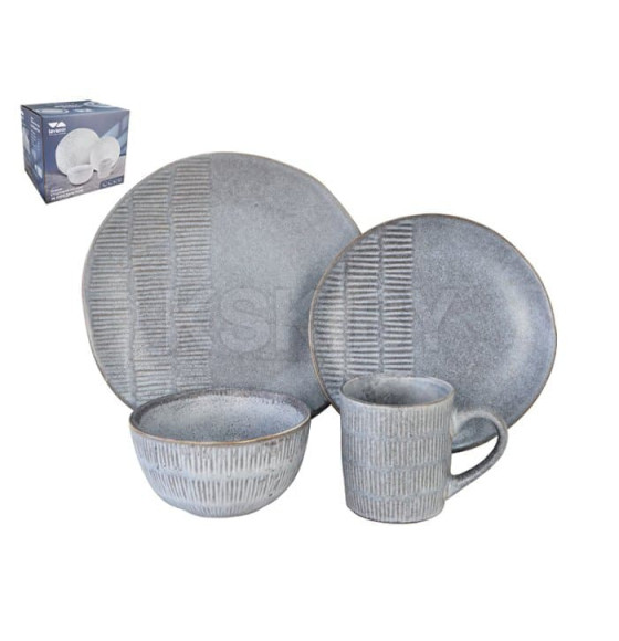 Столовый набор (16 пр.) Lavenir 610/360 мл, 25/20/14 см ст16-7313GR керамика (00111292) 