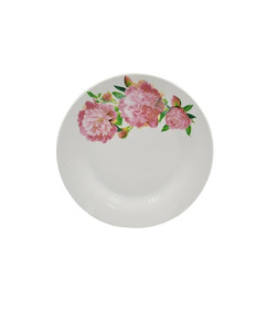 Тарелка обеденная Lavenir "Пионы" 23 см, 9" т9-7435 (эконом) фарфор