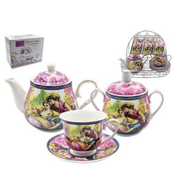 Подвесной набор (14 пр.) Lavenir "Мадонна" 220/800/460 мл, 14 см, S109-391 фарфор