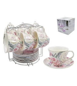 Сервиз на подставке (12 пр.) Lavenir 220 мл, 14 см, C03-219 12M фарфор