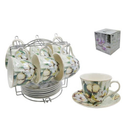 Сервиз на подставке (12 пр.) Lavenir 220 мл, 14 см, C03-313 12M фарфор