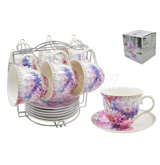 Сервиз на подставке (12 пр.) Lavenir 220 мл, 14 см, C03-443 12M фарфор (00110587) 