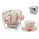 Сервиз на подставке (12 пр.) Lavenir 220 мл, 14 см, C03-644 12M фарфор (00110590) 