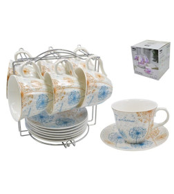 Сервиз на подставке (12 пр.) Lavenir 220 мл, 14 см, C03-732 12M фарфор