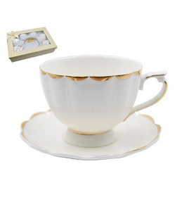 Набор в коробке (12 пр.) Lavenir "Пломбир" 250 мл, 14 см, 14G02-GL 12G фарфор