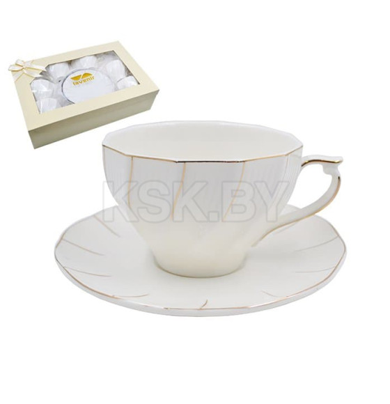 Набор в коробке (12 пр.) Lavenir "Пломбир" 250 мл, 15 см, 14G01-GL 12G фарфор (100396) 