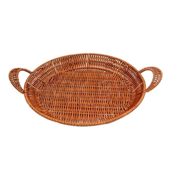 Ваза для фруктов/хлеба "Ротанг" 30*5 см, 107218 пластик (00107218) 