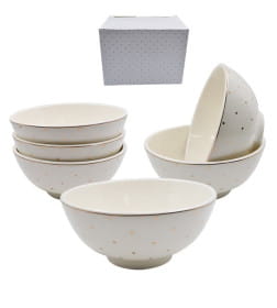 Набор салатников (6 пр.) Lavenir серия "Праздничная" 1000 мл, 18 см, 7" 440-215 фарфор