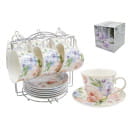 Сервиз на подставке (12 пр.) Lavenir 220 мл, 14 см, C03-145 12M фарфор (00110604) 