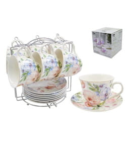 Сервиз на подставке (12 пр.) Lavenir 220 мл, 14 см, C03-145 12M фарфор