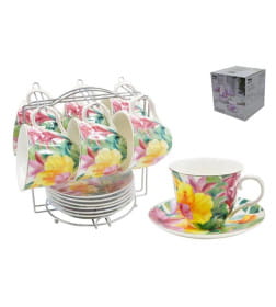 Сервиз на подставке (12 пр.) Lavenir 220 мл, 14 см, C03-623 12M фарфор