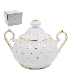 Сахарница Lavenir серия "Праздничная" 420 мл, 16*11 см, 440-207 фарфор