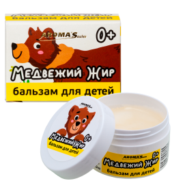 Бальзам для детей Aroma Saules Медвежий жир 0+, 45 мл