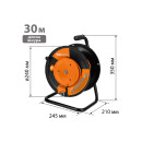 Удлинитель на катушке силовой УКз16-001 1 розетка 30 м ПВС 3х1,0 TDM SQ1301-0510 (SQ1301-0510) 