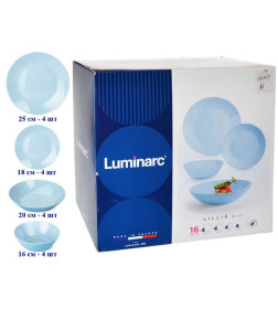 Столовый набор "Lillie Light Blue" (16пр.) Q6884
