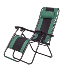 Кресло-шезлонг складное многопозиционное 160х63,5х109 cм Camping Palisad 69606