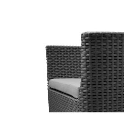 Набор уличной мебели (два кресла, столик) Keter Salemo Balcony set, графит