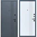 Дверь входная "МеталЮр М12" Velluto Oscure/Velluto Bianco (левая)  960х2050 мм