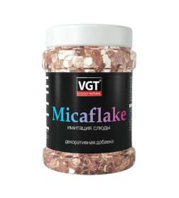 Добавка декоративная Micaflake "VGT", золотистая, 2000 мкм, 0,04 кг