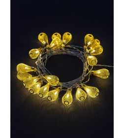 Гирлянда на солнечной батарее ССГ "Бусины" 4 м, 20 LED, желтый, IP54 TDM SQ0330-0117