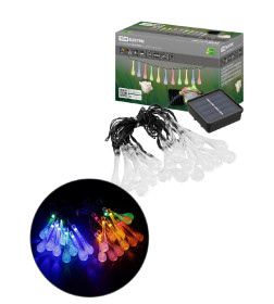 Гирлянда на солнечной батарее ССГ-148 "Капли" 2.7 м, 20 LED, многоцветный, IP54 TDM SQ0330-0200