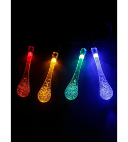 Гирлянда на солнечной батарее ССГ-148 "Капли" 2.7 м, 20 LED, многоцветный, IP54 TDM SQ0330-0200