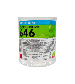 Растворитель 646 КРОНА, 0,25 л