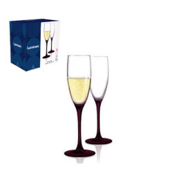 Набор фужеров "Domino Dark" (6шт.) O0575 (170мл) для шампанского