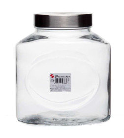 Банка стеклянная 80394 (2,5л) "Элипс" с крышкой
