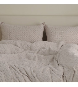 Постельное бельё LoveLife Tufting дуэт "Квадрат" 143*215см-2шт,230*240см,50*70см-2шт, цвет серый, 110 г/м2