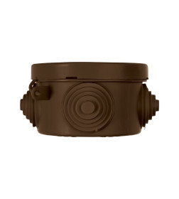 Коробка распаечная ОП 65х40 мм, крышка , "ЭКО" (венге), IP54, 4 входа TDM SQ1401-0601