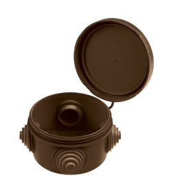 Коробка распаечная ОП 65х40 мм, крышка , "ЭКО" (венге), IP54, 4 входа TDM SQ1401-0601