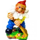 Фигура садовая гном с граблями,47х39см.арт.дек-423 (дек-423) 