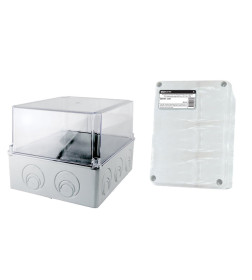 Коробка распаечная ОП 240х195х165 мм, прозрачная крышка, IP55, 5 вводов TDM SQ1401-1278 SQ1401-1278