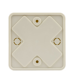 Коробка распаечная КР 75х75х20 ОП, слоновая кость, IP40 TDM SQ1401-1803