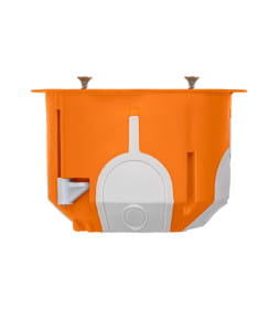 Коробка установочная СП 68х50 мм, 2-х компонентная, саморезы, пластиковые лапки, IP30, оранжевая TDM SQ1403-2002