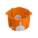 Коробка установочная СП 68х50 мм, 2-х компонентная, саморезы, пластиковые лапки, IP30, оранжевая TDM SQ1403-2002 (SQ1403-2002) 