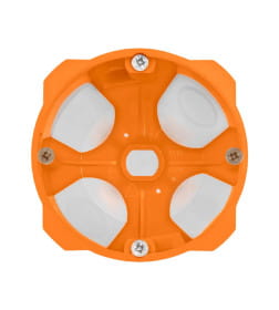 Коробка установочная СП 68х50 мм, 2-х компонентная, саморезы, пластиковые лапки, IP30, оранжевая TDM SQ1403-2002