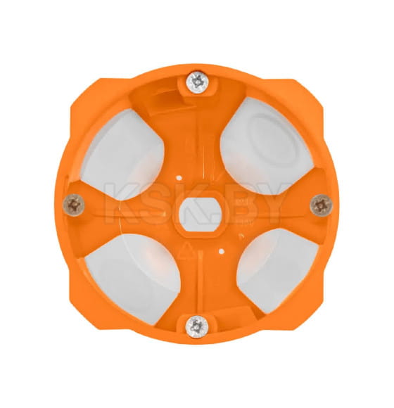 Коробка установочная СП 68х50 мм, 2-х компонентная, саморезы, пластиковые лапки, IP30, оранжевая TDM SQ1403-2002 (SQ1403-2002) 