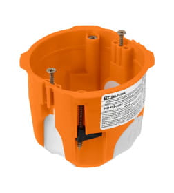 Коробка установочная СП 73х65 мм, 2-х компонентная, саморезы, пластиковые лапки, IP30, оранжевая TDM SQ1403-2001