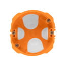 Коробка установочная СП 73х65 мм, 2-х компонентная, саморезы, пластиковые лапки, IP30, оранжевая TDM SQ1403-2001 (SQ1403-2001) 