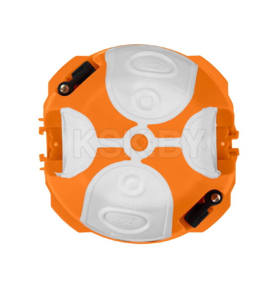 Коробка установочная СП 73х65 мм, 2-х компонентная, саморезы, пластиковые лапки, IP30, оранжевая TDM SQ1403-2001 (SQ1403-2001) 