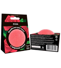 Бомбочка для ванны Aroma Saules " Роза", 125 гр