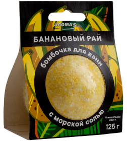Бомбочка для ванны Aroma Saules "Банановый рай", 125 гр