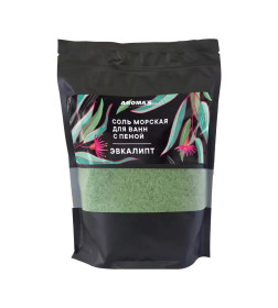 Соль морская для ванн Aroma Saules с пеной "Эвкалипт", 1200 гр