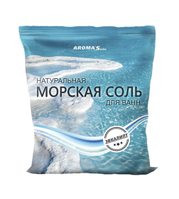 Соль морская для ванн Aroma Saules с экстрактом эвкалипта, 1 кг
