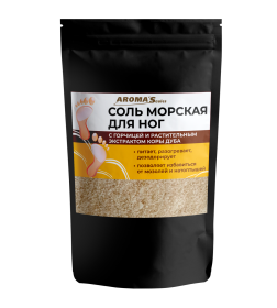Соль морская для ног Aroma Saules "С горчицей и растительным экстрактом коры дуба", 400 г
