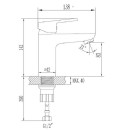 Смеситель Esko Venezia для умывальника,  VE26-3 (VC 31) 